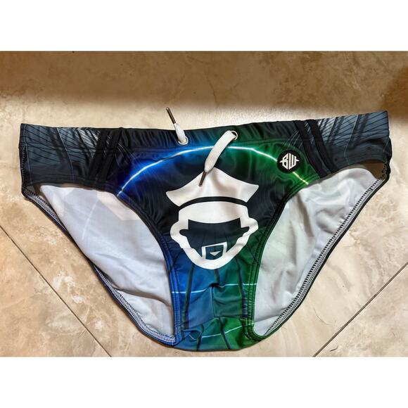 Breedwell Circuit Swim Brief "Daddy" – Glow Grid Jock Energy  XL - Picture 1 of 2